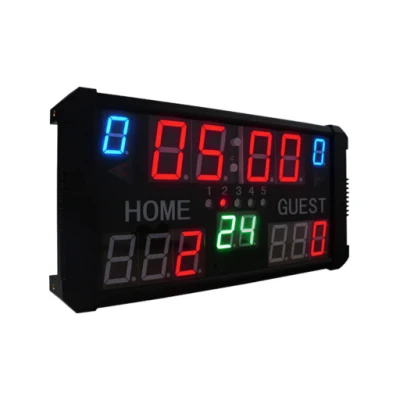 Более дешевое электронное табло для гимнастики, портативное светодиодное цифровое баскетбольное табло с таймером для бросков