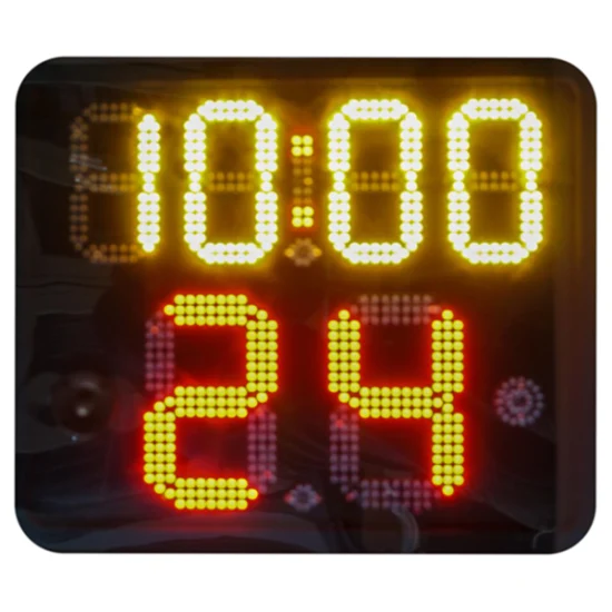 24-секундное цифровое баскетбольное табло, водонепроницаемые электронные светодиодные часы для стрельбы, четырехсторонние