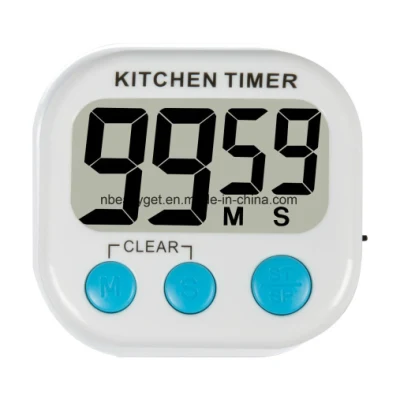 Цифровой кухонный таймер с высококачественной магнитной задней панелью для приготовления пищи, выпечки и многого другого (ЖК-дисплей, громкая сигнализация, обратный отсчет) Esg10223