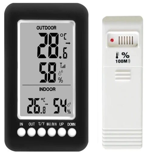 Крытый ЖК-электронный измеритель температуры и влажности, цифровой термометр, гигрометр, будильник