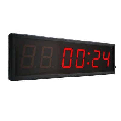 1,5-дюймовые 6-значные лучшие светодиодные цифровые часы для интервальных тренировок Crossfit в тренажерном зале Табата FGB с таймером